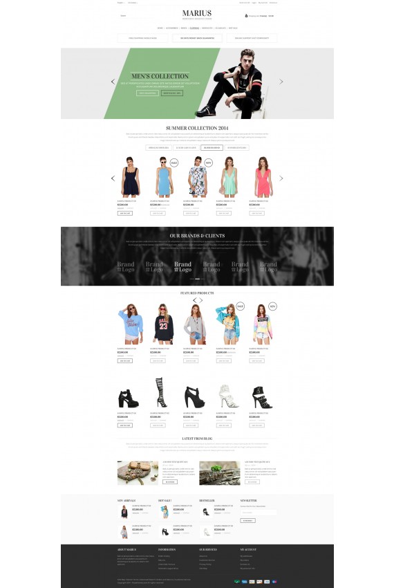 Plantilla de MARIUS - Apparel Women Responsive